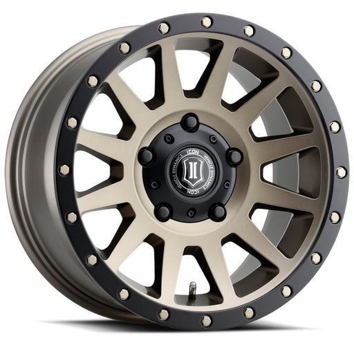ICON Alloys Compression 17x8.5 5x150 25mm Offset 5.75in BS 110.1mm Bore Bronze Wheel