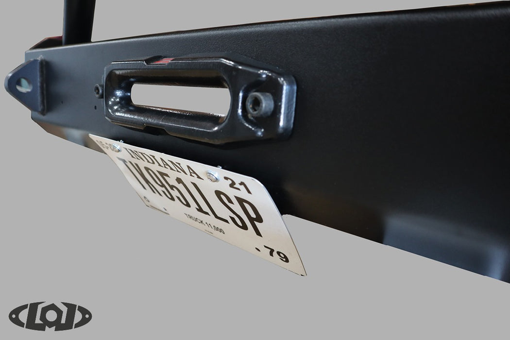 Signature Series License Plate Front Bumper Under Mount (Black Powder Coated)