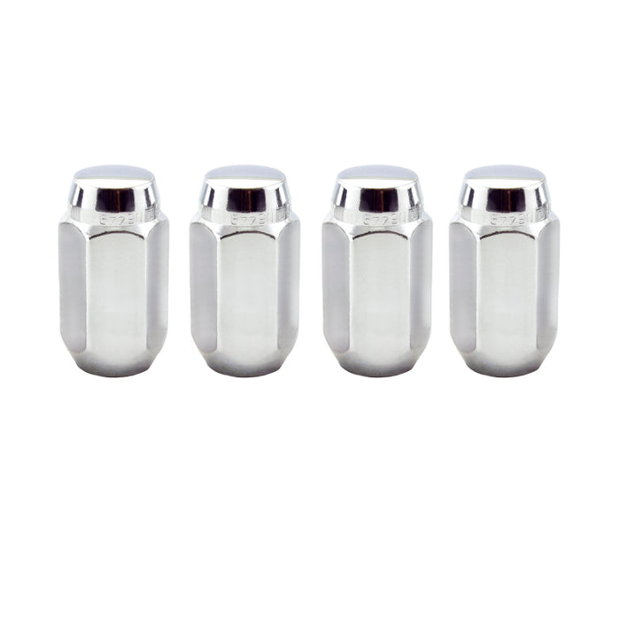 McGard Hex Lug Nut (Cone Seat) M14X1.5 / 22mm Hex / 1.635in. Length (4-Pack) - Chrome