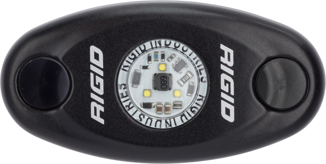 RIGID A-Series LED Light, High Power, Natural White, Black Housing, Single