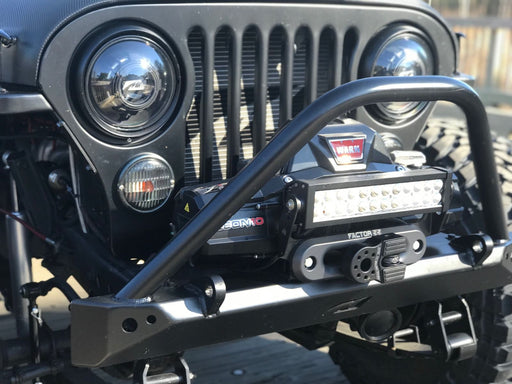 Mid-Width Front Bumper w/ Stinger for Jeep CJ - Motobilt