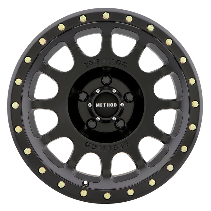 Method MR305 NV 17x8.5 0mm Offset 5x5.5 108mm CB Matte Black Wheel