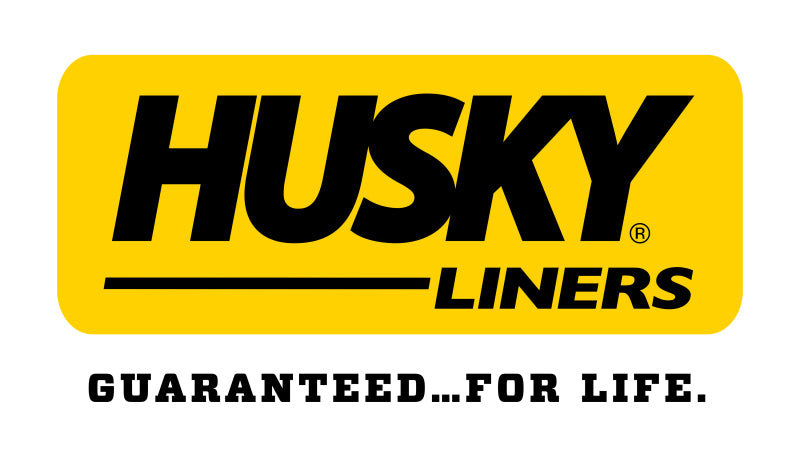 Husky Liners Universal 12in Wide Black Rubber Front Mud Flaps w/ Black Weight