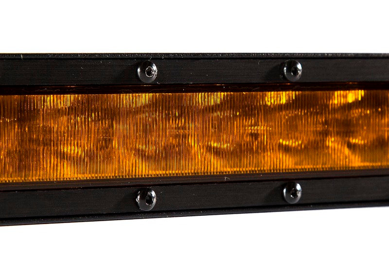 Diode Dynamics 42 In LED Light Bar Single Row Straight - Amber Driving Each Stage Series