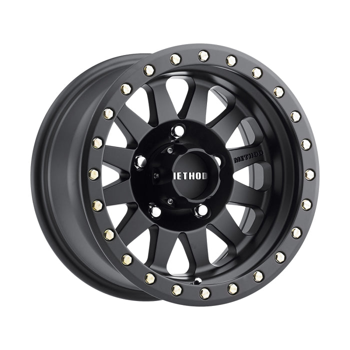 Method MR304 Double Standard 17x8.5 0mm Offset 5x5 94mm CB Matte Black Wheel