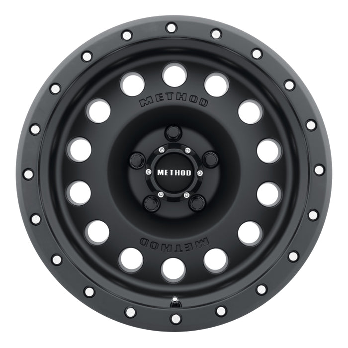 Method MR307 Hole 17x8.5 0mm Offset 5x5 94mm CB Matte Black Wheel