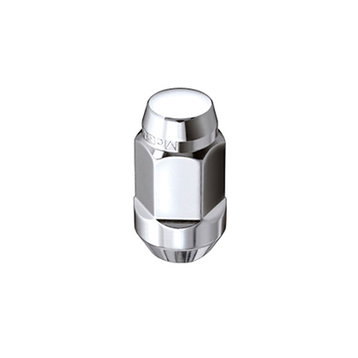 McGard Hex Lug Nut (Cone Seat Bulge Style) M14X1.5 / 22mm Hex / 1.635in. Length (4-Pack) - Chrome