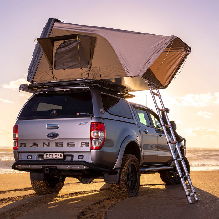 ARB Esperance Compact Hard Shell Rooftop Tent; Includes Tent, Internally Stored Telescoping Ladder, Mattress and Cover,