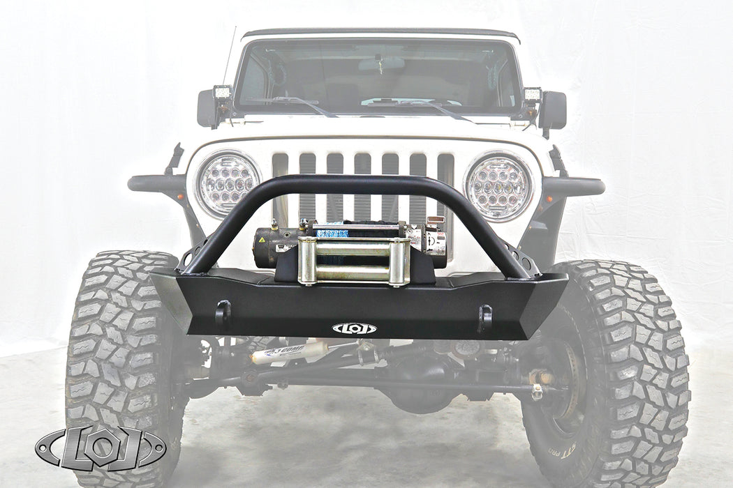 TJ/LJ/YJ Destroyer Shorty Front Bumper w/ Bull Bar (Black Powder Coated)