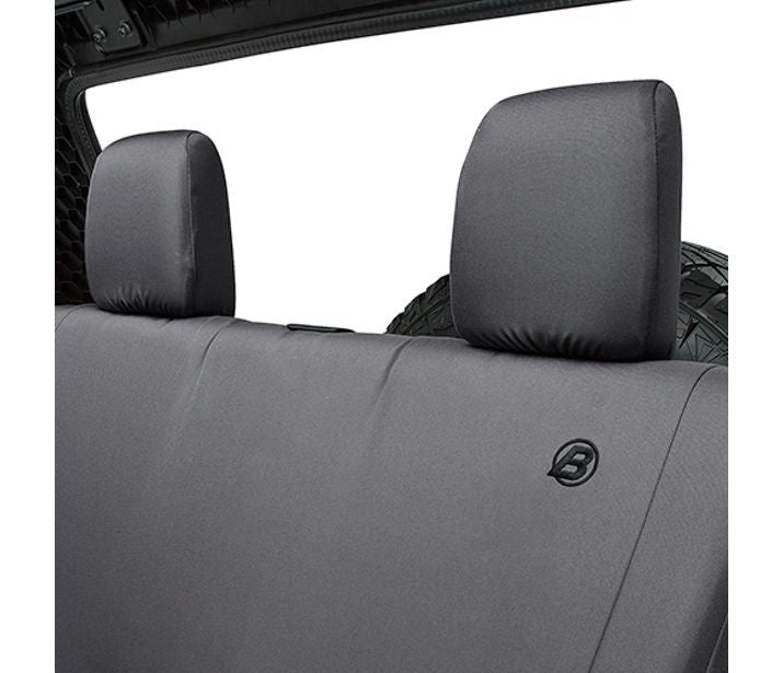 Seat Covers - 08-12 Wrangler JK 4-Door; Rear (Black Diamond)