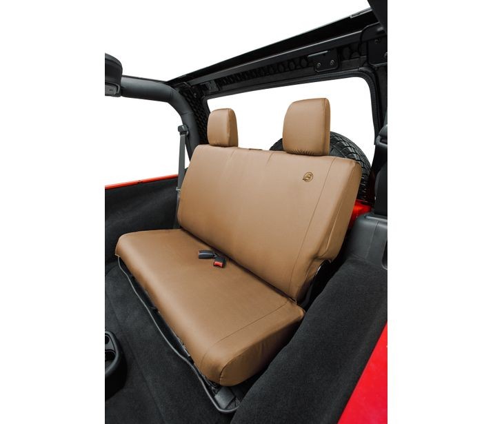 Seat Covers - 07-18 Wrangler JK 2-Door; Rear (Tan)