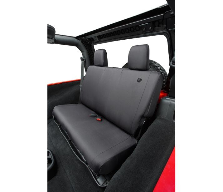 Seat Covers - 07-18 Wrangler JK 2-Door; Rear (Black Diamond)