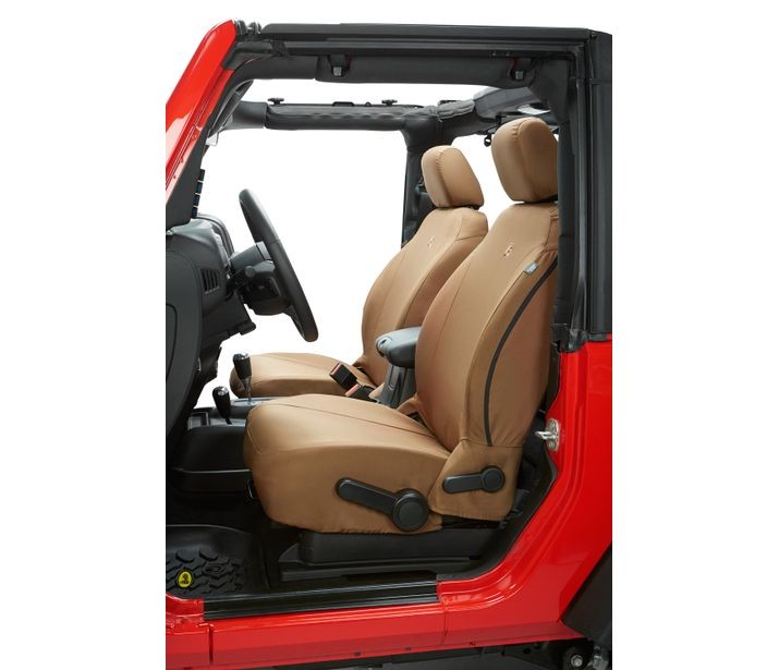 Seat Covers - 13-18 Wrangler JK; Front (Tan)