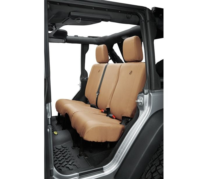 Seat Covers - 07, 13-18 Wrangler JK 4-Door; Rear (Tan)