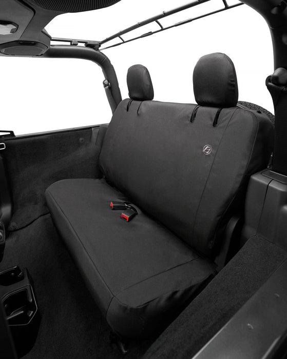 Seat Covers - 18-22 Wrangler JL 2-Door; Rear (Black Diamond)