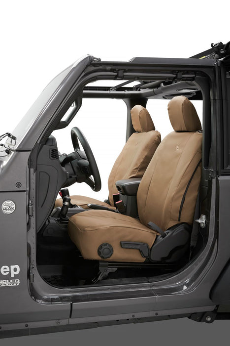 Seat Covers - 18-22 Wrangler JL 2-Door; Front (Tan)