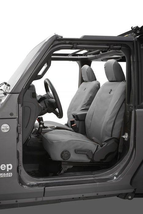 Seat Covers - 18-22 Wrangler JL 2-Door; Front (Charcoal)