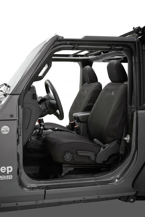 Seat Covers - 18-22 Wrangler JL 2-Door; Front (Black Diamond)