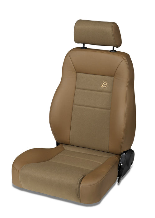 Trailmax II Pro Seat - 76-86 CJ7 / 87-95 Wrangler YJ / 97-06 Wrangler TJ; Front Driver Side (Center Fabric Insert; Spice)