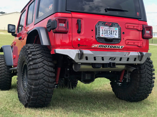 Crusher Rear Bumper w/ Spare Cutout for Jeep JL - Motobilt