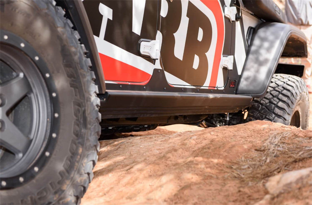 ARB Rock Sliders; 60.3mm Steel Tubing; Attaches to Vehicle Chassis; Multiple Mounting Points