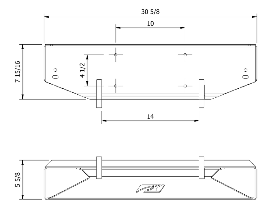 Front Stubby Bumper for Jeep CJ - Motobilt