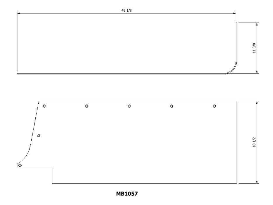 Blank Corner Guards for Jeep CJ YJ TJ - Motobilt