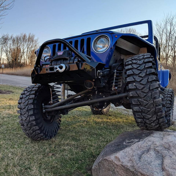 Crusher Series Front Bumper w/ Bull Bar for Jeep YJ / TJ /LJ - Motobilt