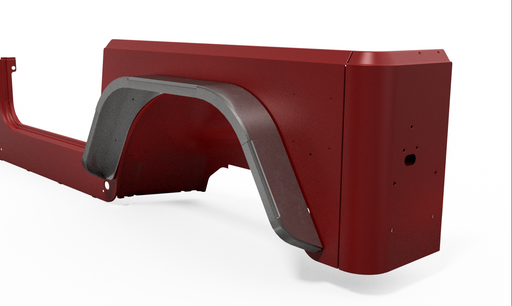 Rear Double Arch 4" Fender Flare Set for Jeep TJ - Motobilt