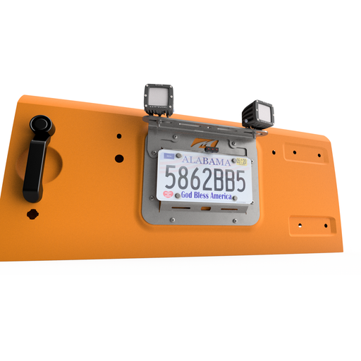 Aluminum Tailgate Light Mount for MB1044 - fits Jeep JK - Motobilt