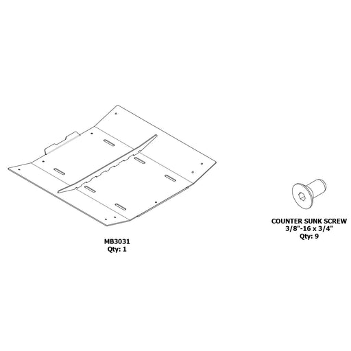 Skid Plate for JEEP JKU - Motobilt