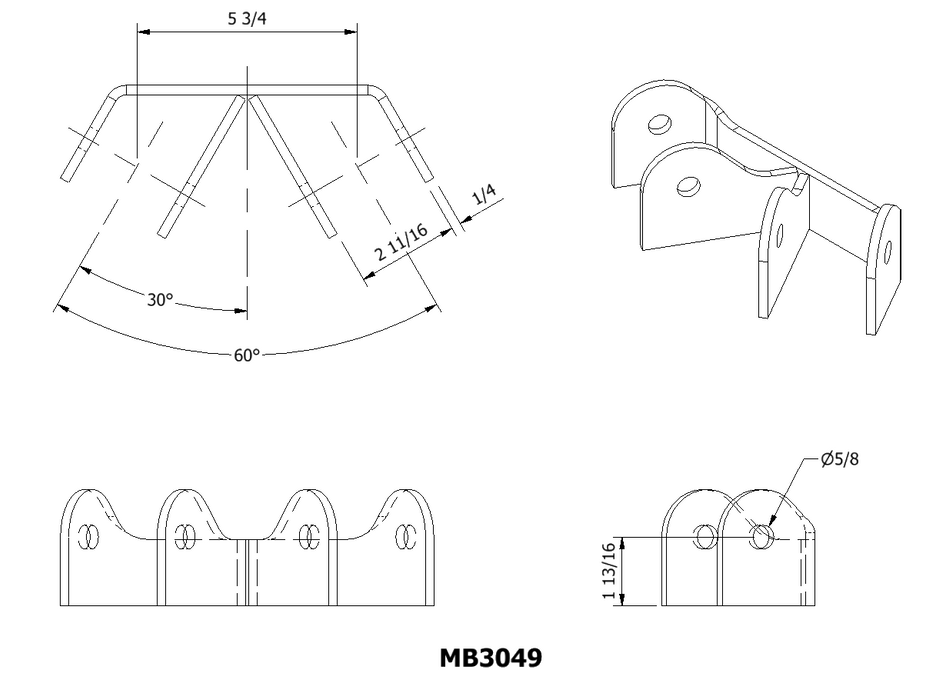 Rear Upper Control Arm Mounts - Motobilt