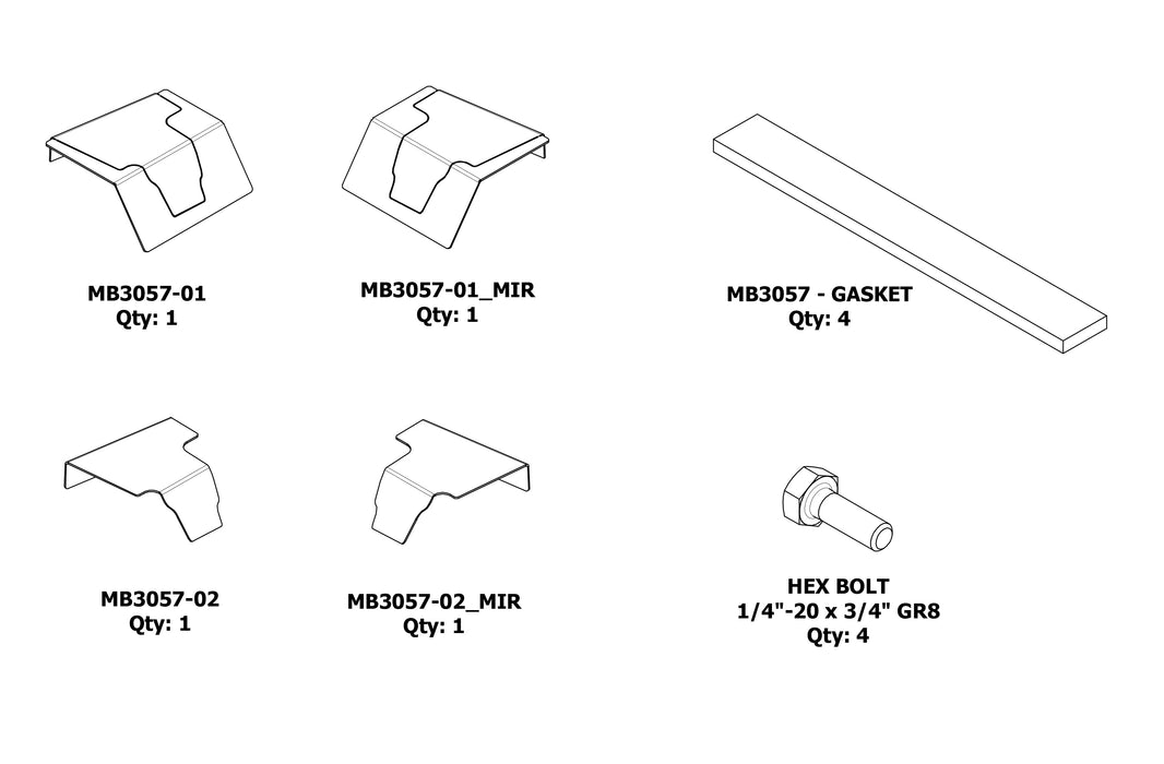 B-Pillar Chop Kit for Jeep JKU - Motobilt