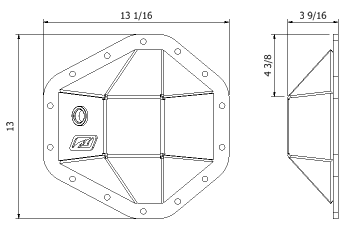 14 Bolt Diff Cover - Motobilt