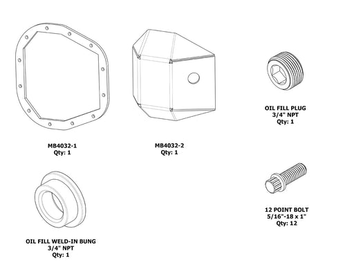 DIY Sterling 10.25 /10.5 DIFF Cover - Motobilt