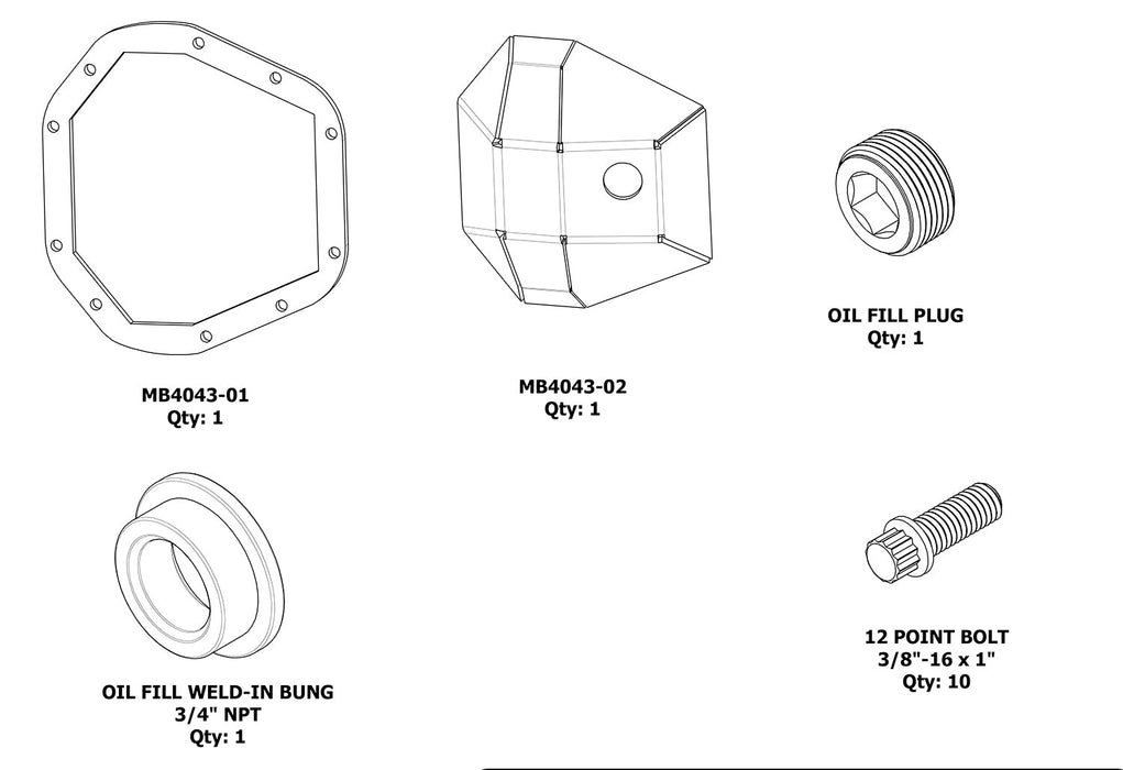 DIY Dana 60 Super Duty DIFF Cover - Motobilt