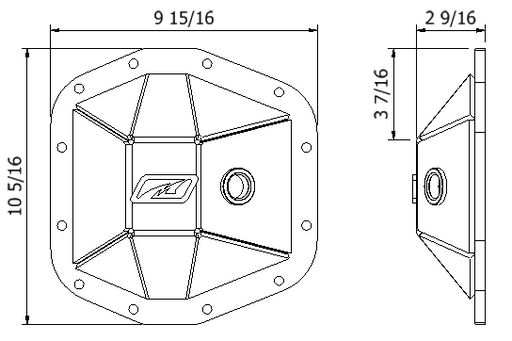 Rubicon Front Diff Cover M210 for Jeep JL & JT - Motobilt