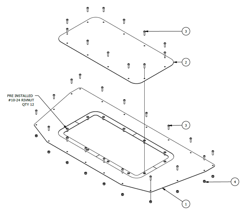 Fuel Cell Access Hatch for Jeep JK/JKU - Motobilt