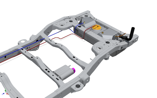 2012-2018 JKU Fuel Line and EVAP Modification - Motobilt