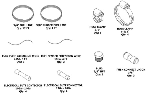 2012-2018 JKU Fuel Line and EVAP Modification - Motobilt