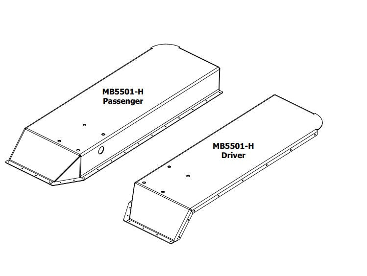 High Clearance Rear Fender Tops for Jeep CJ / YJ - Motobilt