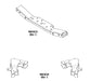 2012-2018 4 link Front Suspension Brackets w/Transmission Crossmember for Jeep JKU - Motobilt