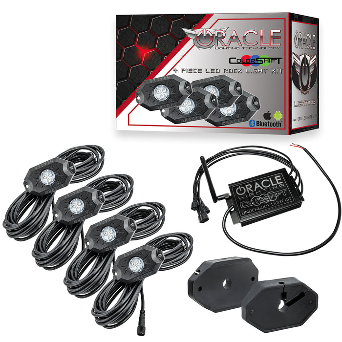 ORACLE Lighting Bluetooth ColorSHIFT® Underbody Wheel Well Rock Light Kit - 4 PCS