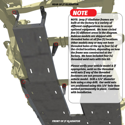 Skid Plate System for Jeep JT Gladiator - Motobilt