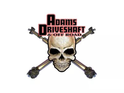 Adams Driveshaft CJ Rear Slip N Stub 1310 Driveshaft Extreme Duty Series Solid U-Joints