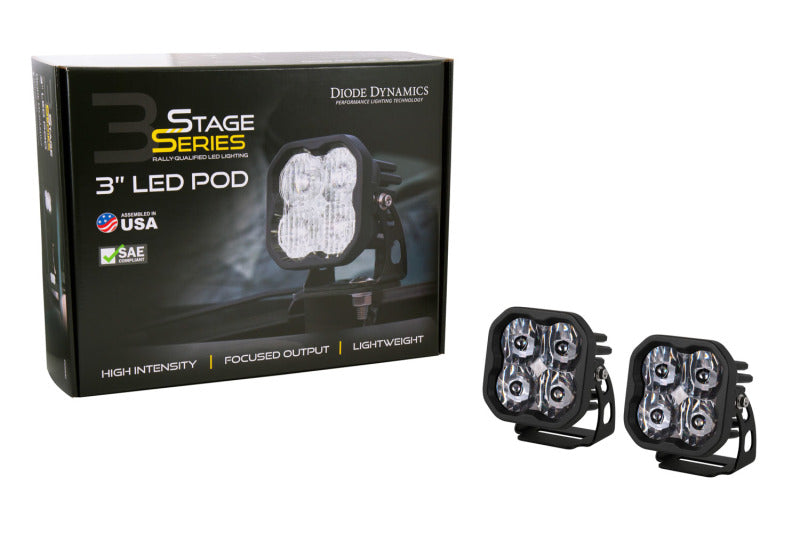 Diode Dynamics SS3 LED Pod Max - White Spot Standard (Pair)
