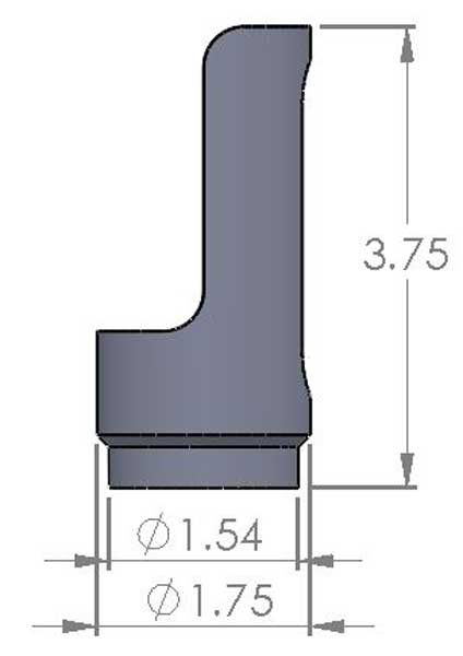 RZR Cage Adapters Dimensions