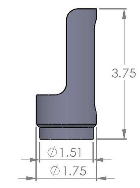 RZR Cage Adapters Dimensions