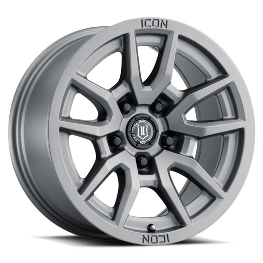ICON Alloys Vector 5 17x8.5 5x150 25mm Offset 5.75in BS 110.1mm Bore Titanium Wheel