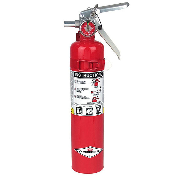 Amerex B417, 2.5lb ABC Dry Chemical Class A B C Fire Extinguisher, with Wall Bracket